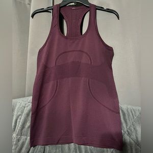 Lululemon Swiftly Tech Racerback Tank Burgundy Size 8
